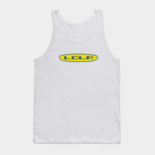 Lola Racing cars 1960's logo - blue print Tank Top